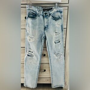 Boys Size 16 Southpole Jeans Distressed, light wash.